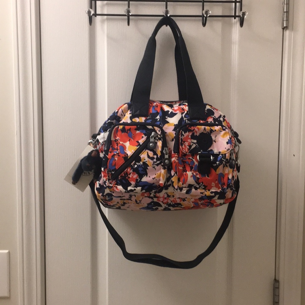 Kipling Floral Multi-Pocket Bag